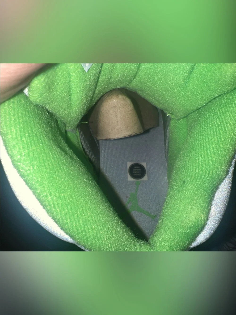 Jordan Silver/Gray Air Jordan 5 Retro Box Label